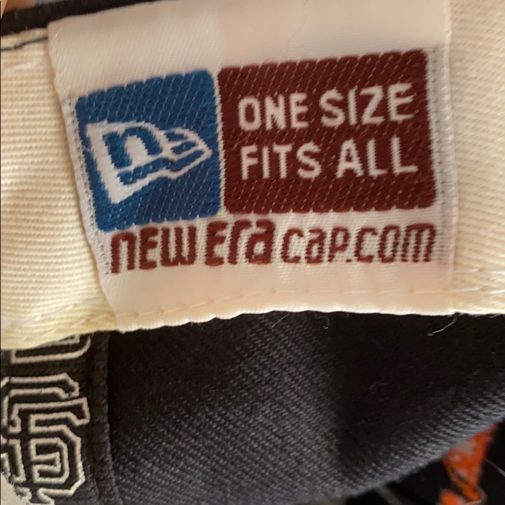 VINTAGE 2009 Mens New Era SAN FRANCISCO GIANTS BLACK SnapBack⚾️🖤🧡🧢🎩 👒 - Picture 6 of 6